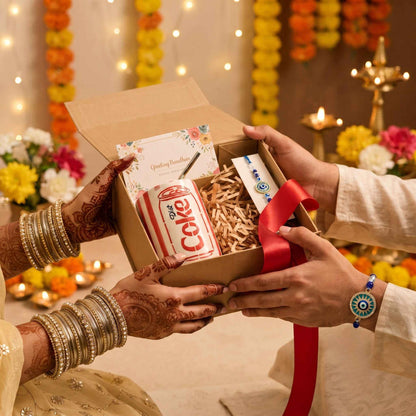 Diet Coke Ceramic Tumbler Rakhi Gift Hamper