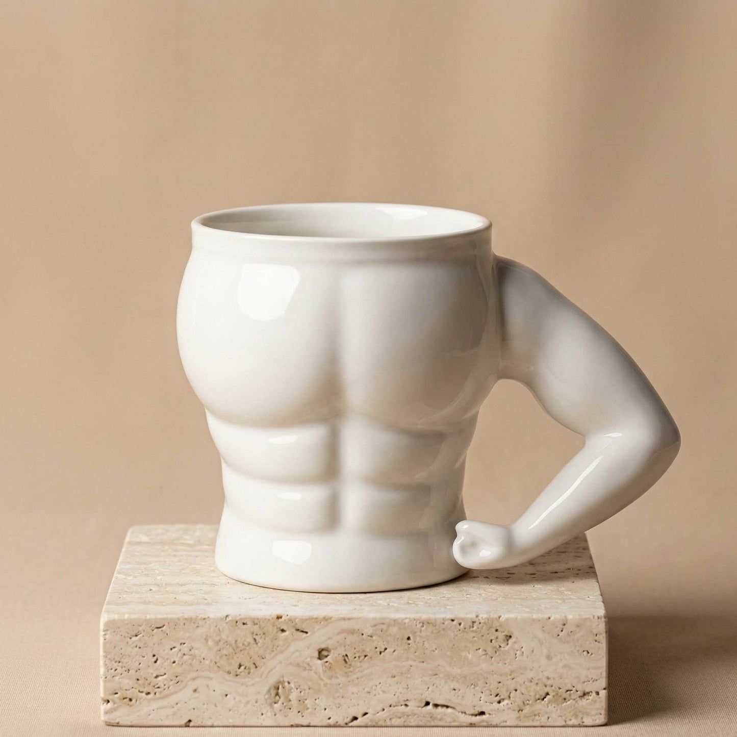 muscle coffee mug gym mug for men unique coffee mug with arm handle ceramic mug india