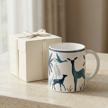 deer design mug elegant coffee mug minimal mugs for tea coffee gifting