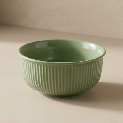 green matte ceramic bowl textured serving bowl india