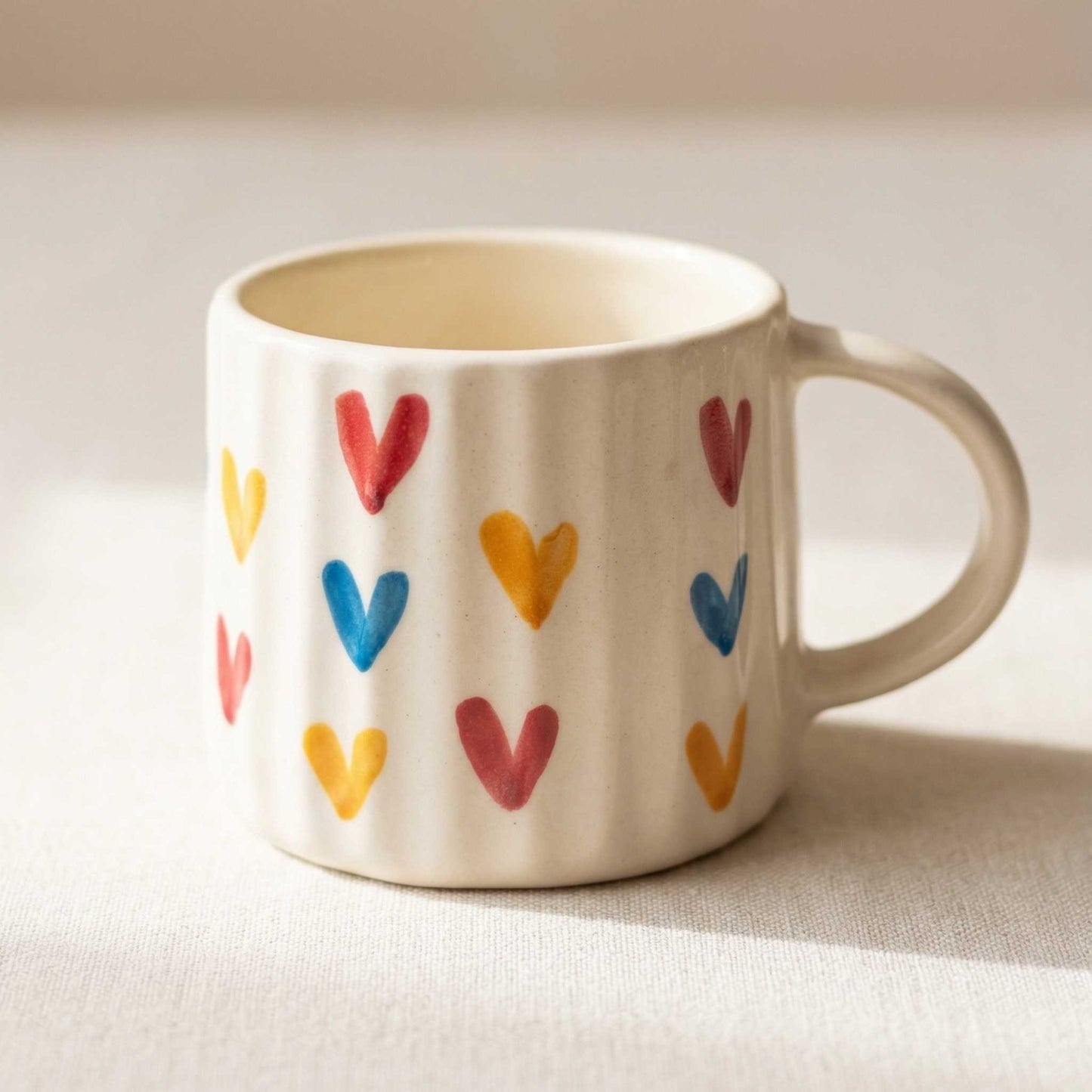 multicolor heart coffee mug cute colorful aesthetic mug for daily use buy online