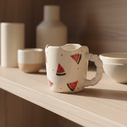 summer vibe watermelon mug cute ceramic coffee mug for girls aesthetic mugs india