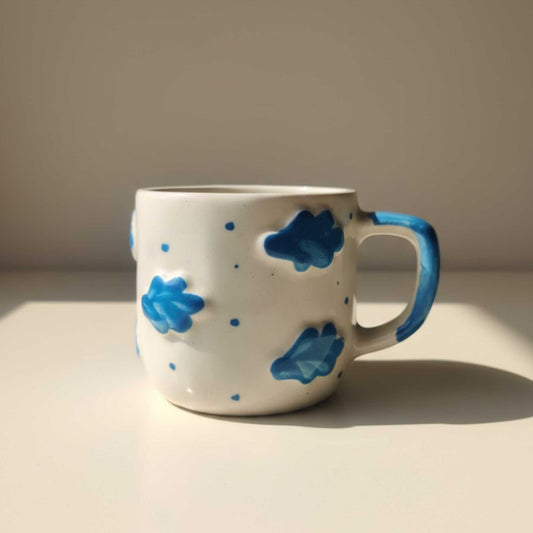 cloud design coffee mug handmade ceramic mug aesthetic mugs