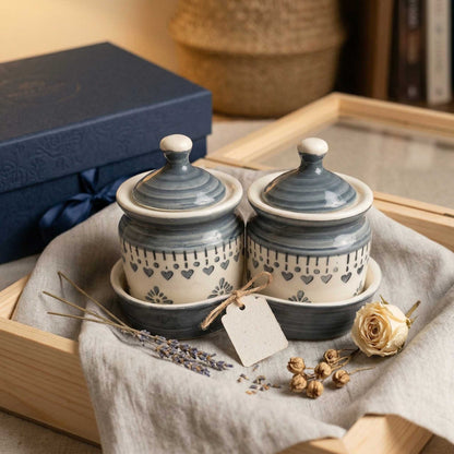 ceramic pickle jar set