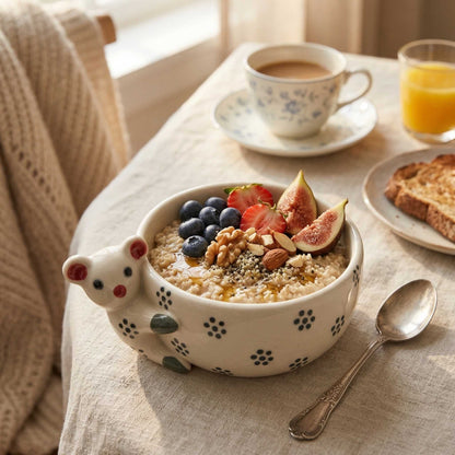 kawaii koala ceramic bowl for dessert soup bowl
