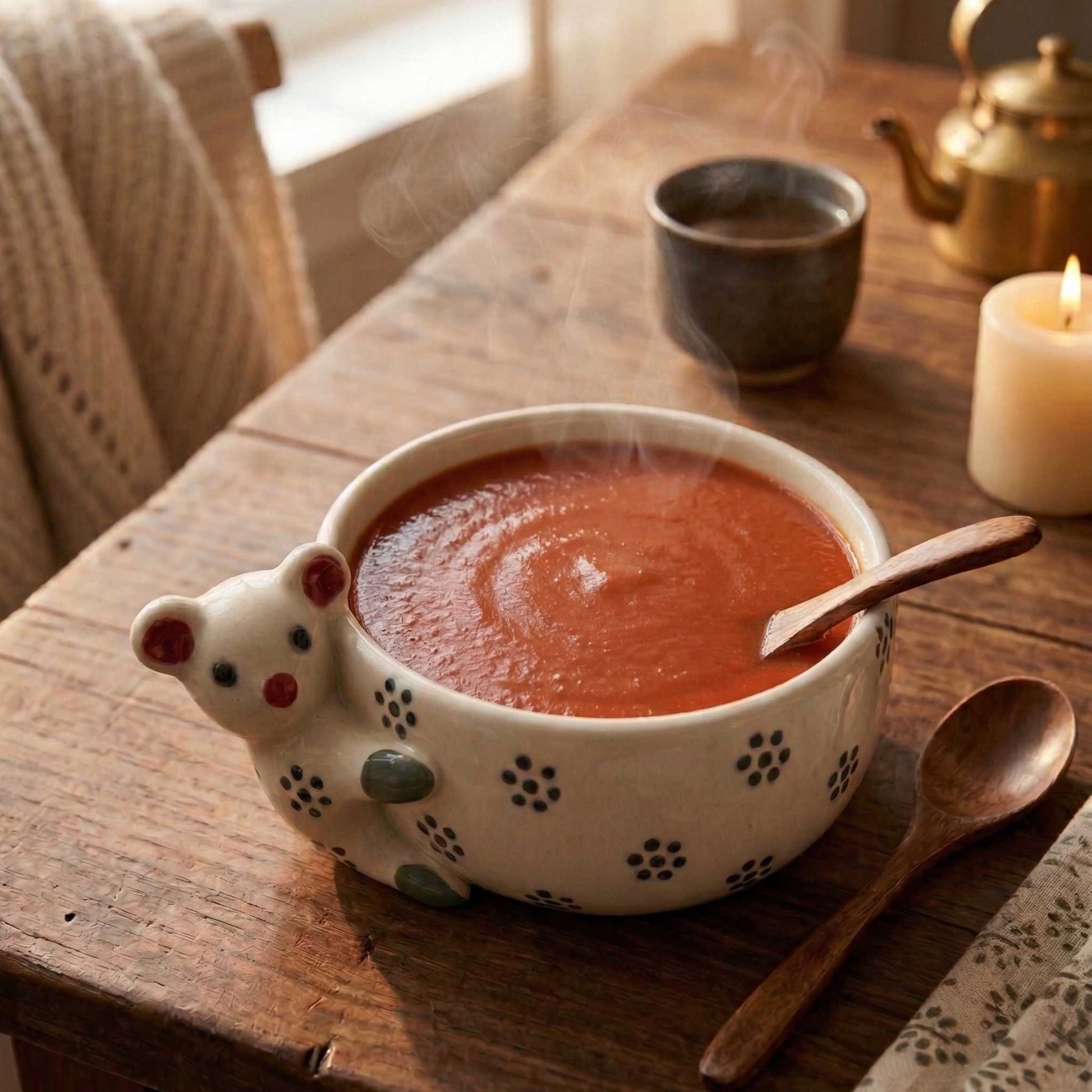 cute ceramic bowl for soup with koala design aesthetic bowl